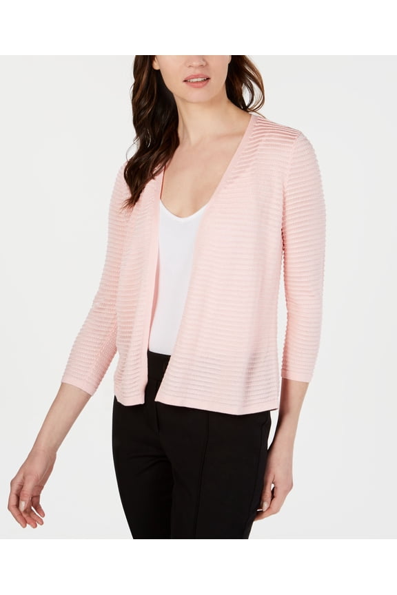 Womens Petite Short Ottoman Open Front Cardigan Soft Shell PS