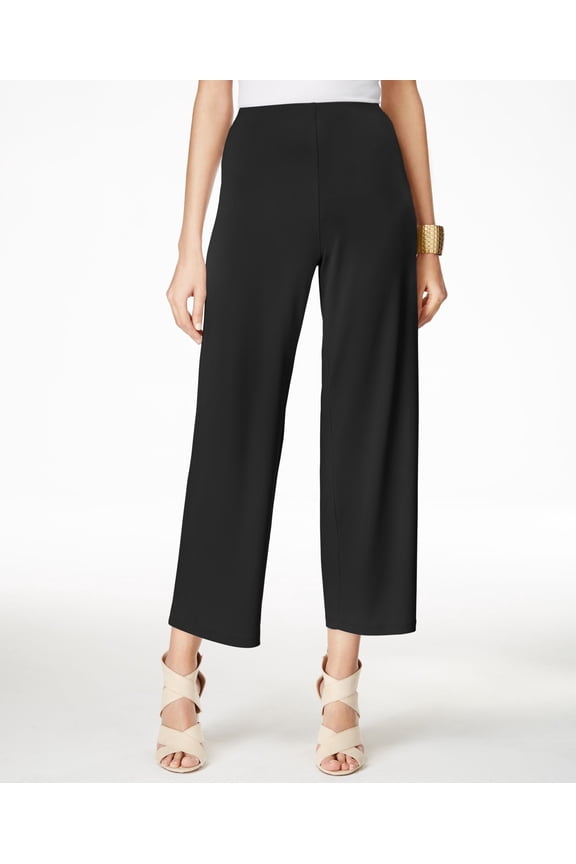 Petite Soft Knit Dressing Culottes Deep Black PXS