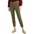 thumbnail image 1 of Alfani Petite Solid Seamed Cropped Pants New Avocado PXL, 1 of 1