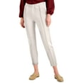 thumbnail image 1 of Alfani Petite Solid Seamed Cropped Pants Oat Milk PM, 1 of 1