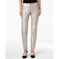 thumbnail image 1 of Alfani Petite Textured Straight Leg Pants Python Foil 14P, 1 of 1