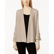 ALFANI Petite Tie Sleeve Cardigan Cocoa Butter PS
