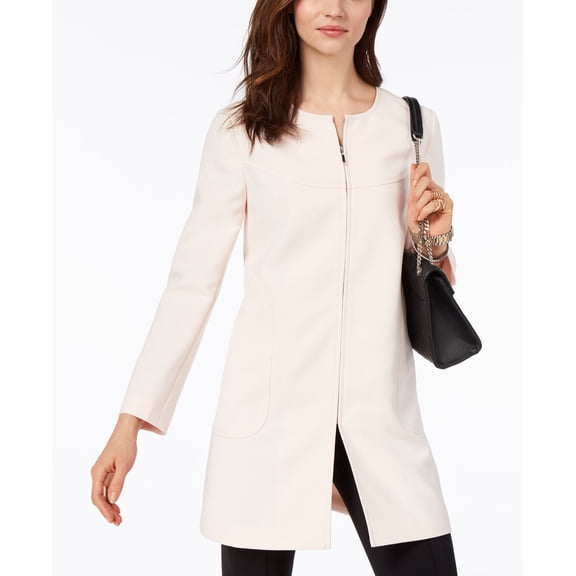 Alfani Petite Zippered Jacket Silver Peony PM