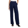 thumbnail image 1 of Alfani Pleated Wide Leg Pull On Pants Modern Navy 2XL, 1 of 1