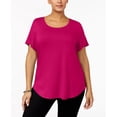 thumbnail image 1 of Alfani Plus Size High Low T-Shirt?id=21 Mod Magenta 0X, 1 of 1