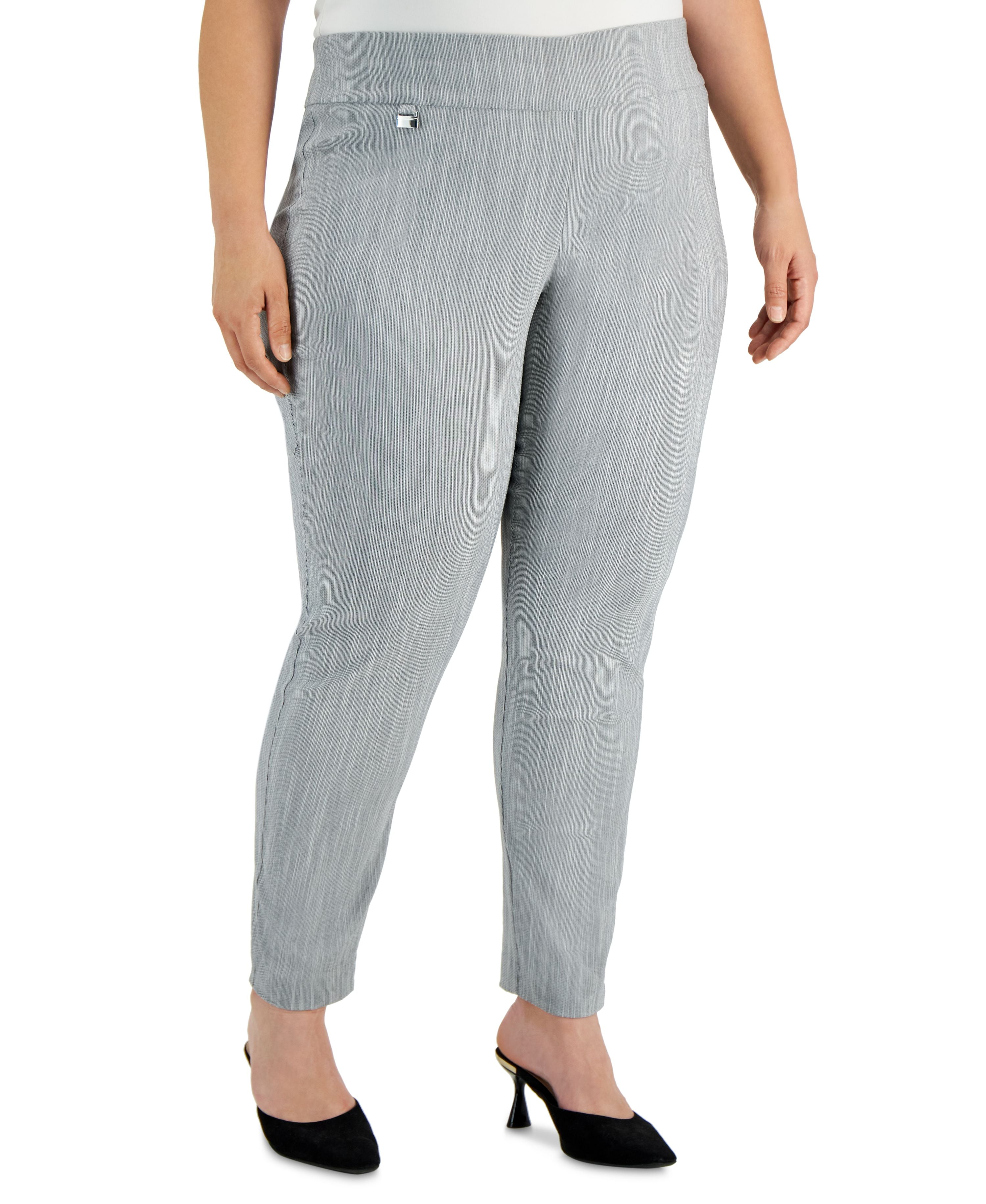 PULL ON PANT WITH SIDE SLIT - ARROW CHEVRON - PLUS SIZE