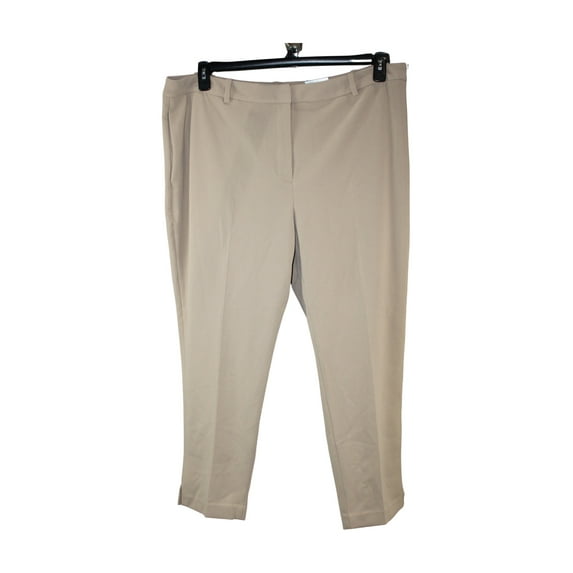 Alfani Plus Size Slit-Cuff Pants, Created for Macy's, fresh almond, Size 20W