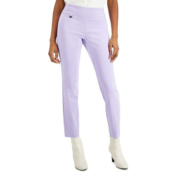 Alfani Plus Size Tummy Control Pull On Skinny Pants Larkspur 26W