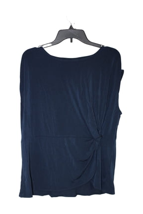 Plus Size Twisted Top, Created for Macy's, modern navy, Size 1X