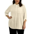 thumbnail image 1 of Alfani Plus Size Utility Tunic Fresh Almond 2X, 1 of 1