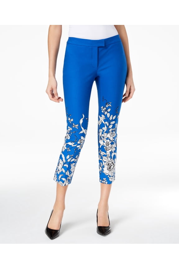 Printed Ankle Skinny Pants Stormy Sea Genoa Bloom 6