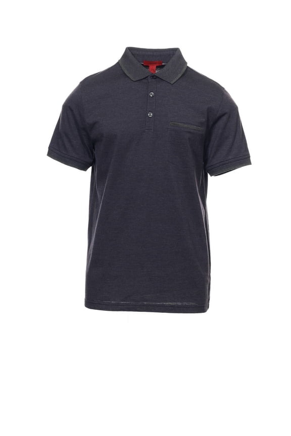 Purple Micro Horizontal Striped Polo Shirt Golf , Size Small