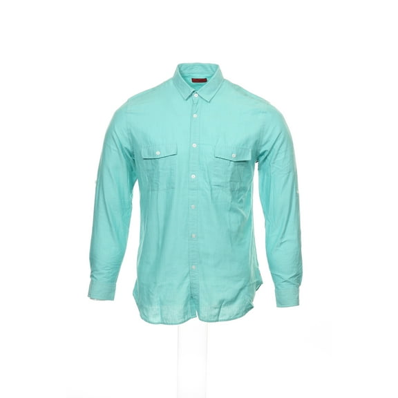 Alfani Red Men's Button Down Shirt Sport (XLarge, Mystic Sea)