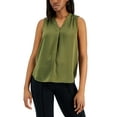 thumbnail image 1 of Alfani Satin V Neck Tank Top Burnt Olive S, 1 of 1