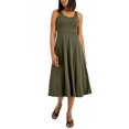 thumbnail image 1 of Alfani Sleeveless Midi Dress Burnt Oliive L, 1 of 1