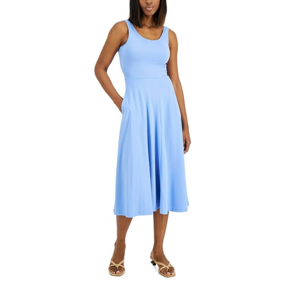 Alfani Sleeveless Midi Dress Perfect Periwinkle 2XL