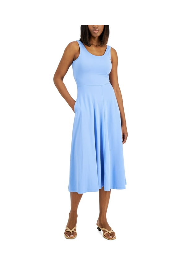 Sleeveless Midi Dress Perfect Periwinkle M