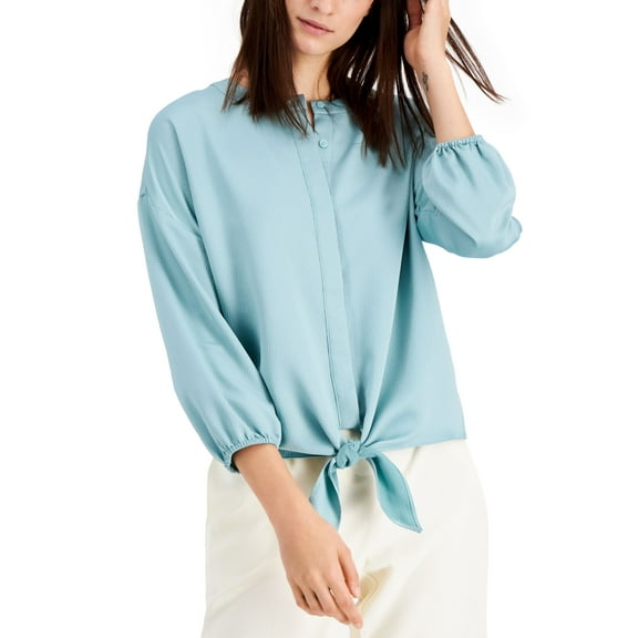 Alfani Tie Front Top Aquifer XL