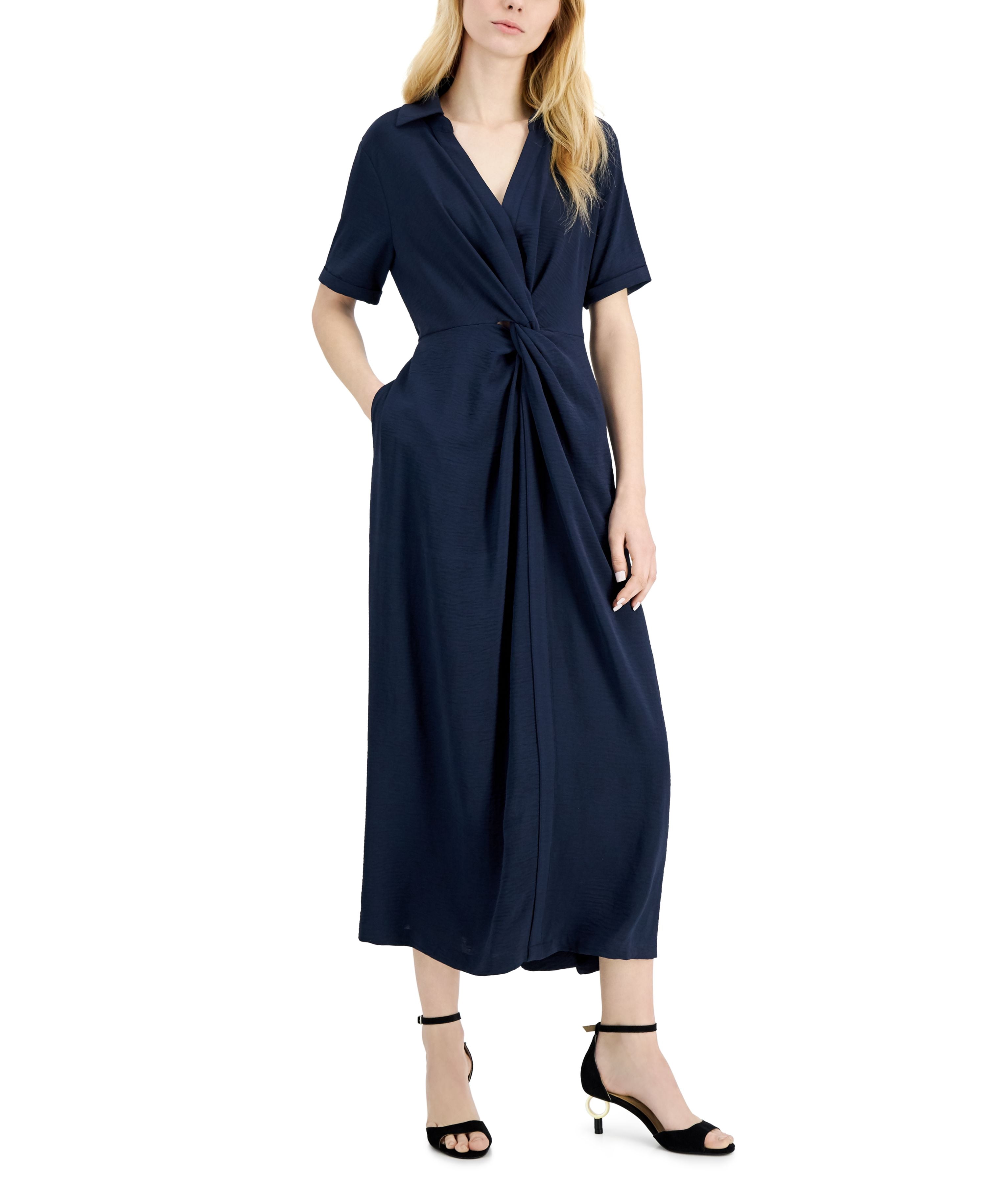 black maxi dress with heels Honey Black Maxi Dress - US 4