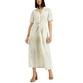 thumbnail image 1 of Alfani Twisted Maxi Dress Oat Warm Wave 16, 1 of 1