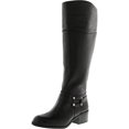 thumbnail image 1 of Alfani Women's Biliee Black Knee-High Leather Equestrian Boot - 5.5M, 1 of 5