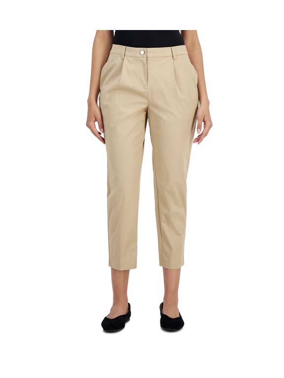 Women's Comfort Waist Pleated Tapered-Leg Pants Petite Size 16P