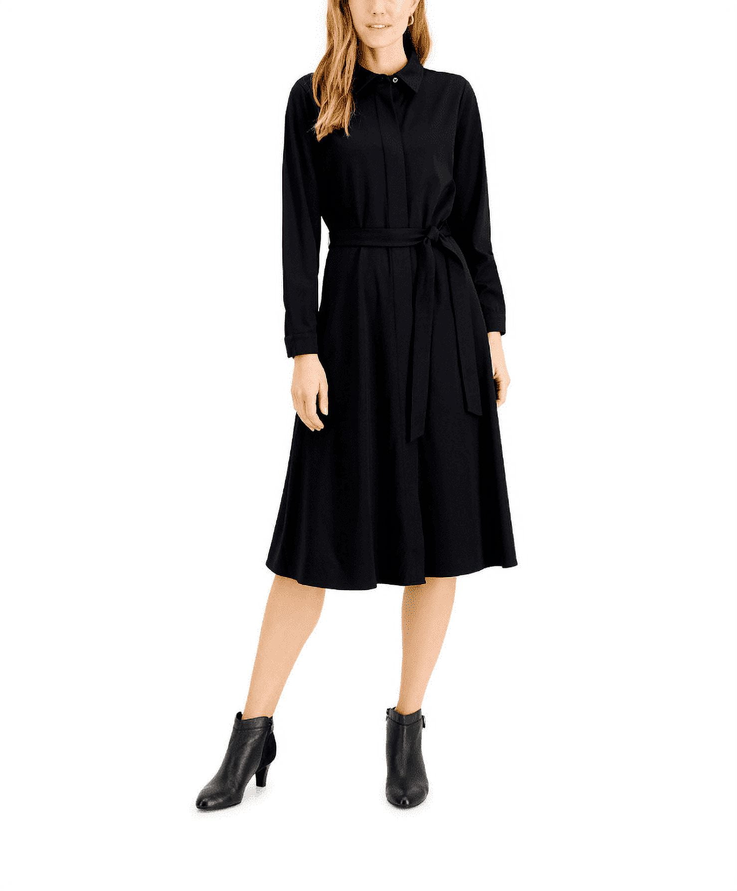 alfani shirt dress Alfani Women's Dress Tie Waist Shirtdress Long Sleeve Buttons