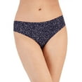 thumbnail image 1 of Alfani Women's Laser-Cut Thong Underwear, Navy, Medium, 1 of 2