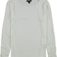 thumbnail image 1 of Alfani Womens Ruched Sleeve Pullover Blouse, White, X-Large, 1 of 4