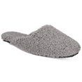 thumbnail image 1 of Alfani Fuzzy Women's Slip-Resistant Slide Slippers, Gray, Small 5-6, 1 of 5