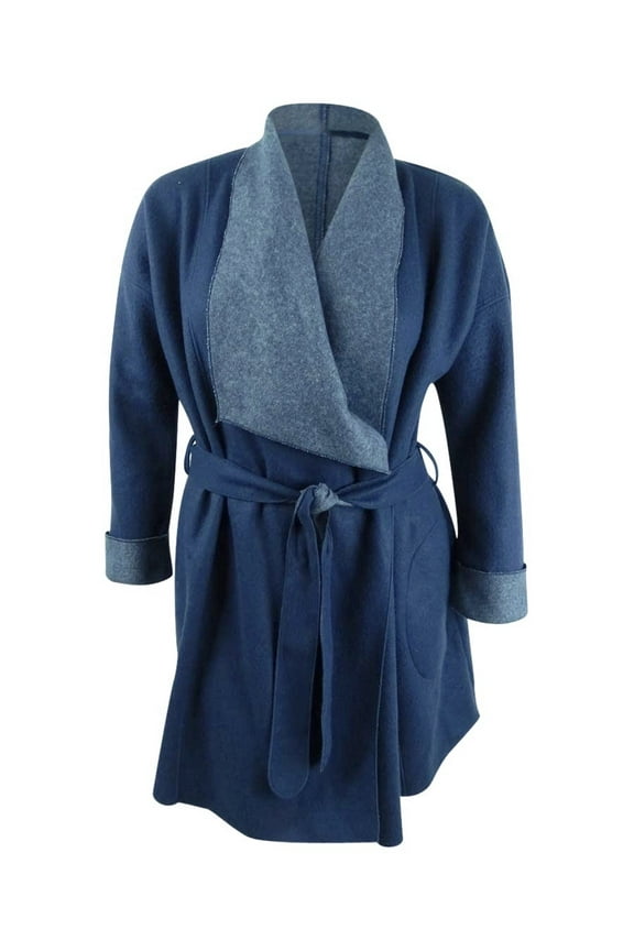 Women's Super Soft Wrap Robe (M, Admiral Heather)