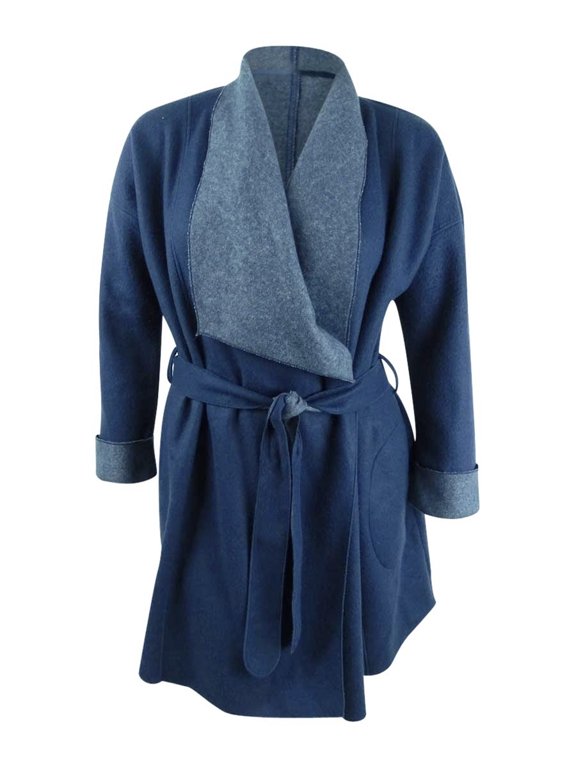 Women's Super Soft Wrap Robe (XL, Admiral Heather)