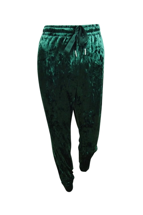 Women's Velvet Sleep Jogger Pants (XL, Pine Velvet)