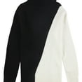 thumbnail image 1 of Alfani Womens 2-Tone Pullover Sweater, Black, X-Large, 1 of 2