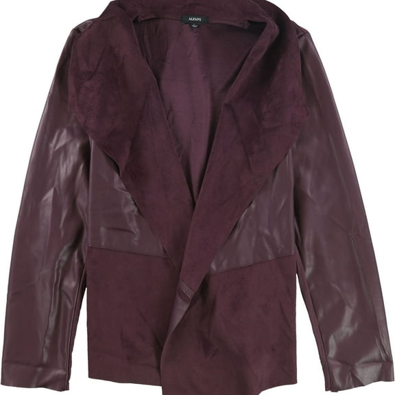 Alfani Womens 3-Tone Jacket, Purple, Large
