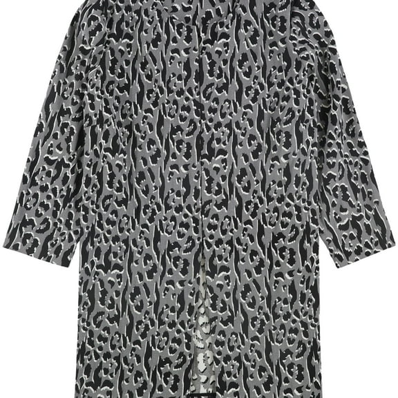 Alfani Womens A-Line Jacket, Grey, Small