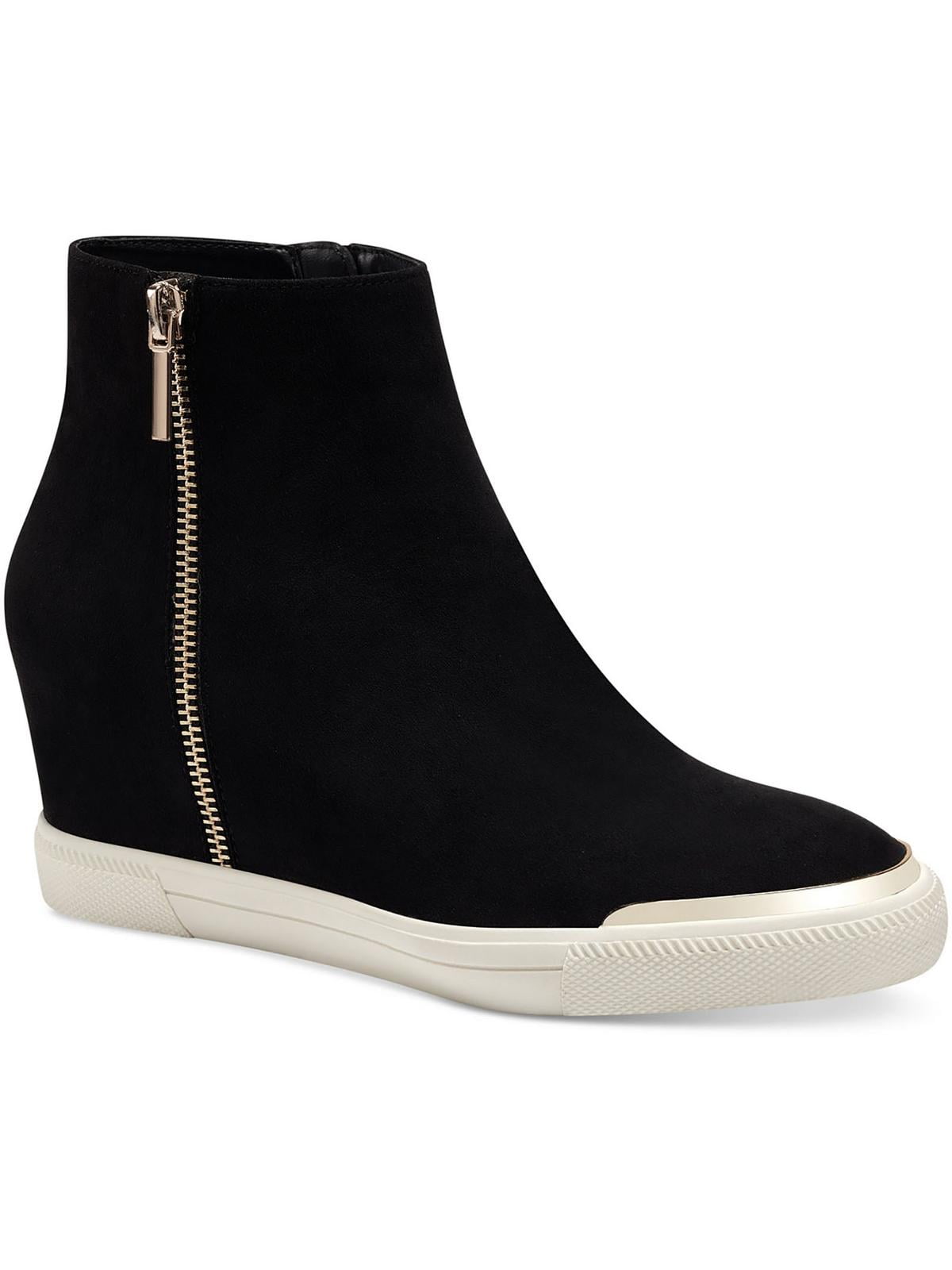 Alfani Womens Aivah Microsuede Double Zipper Casual and Fashion