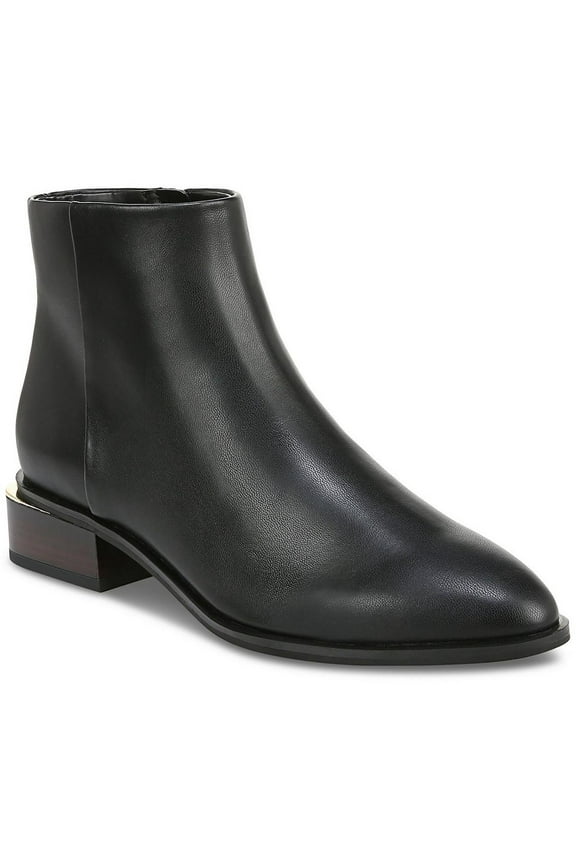 Womens Amyy Faux Leather Ankle Booties