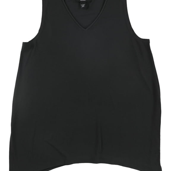 Alfani Womens Asymmetrical Hem Tank Top, Grey, Large