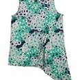 thumbnail image 1 of Alfani Womens Asymmetrical Sleeveless Blouse Top, Green, X-Large, 1 of 1