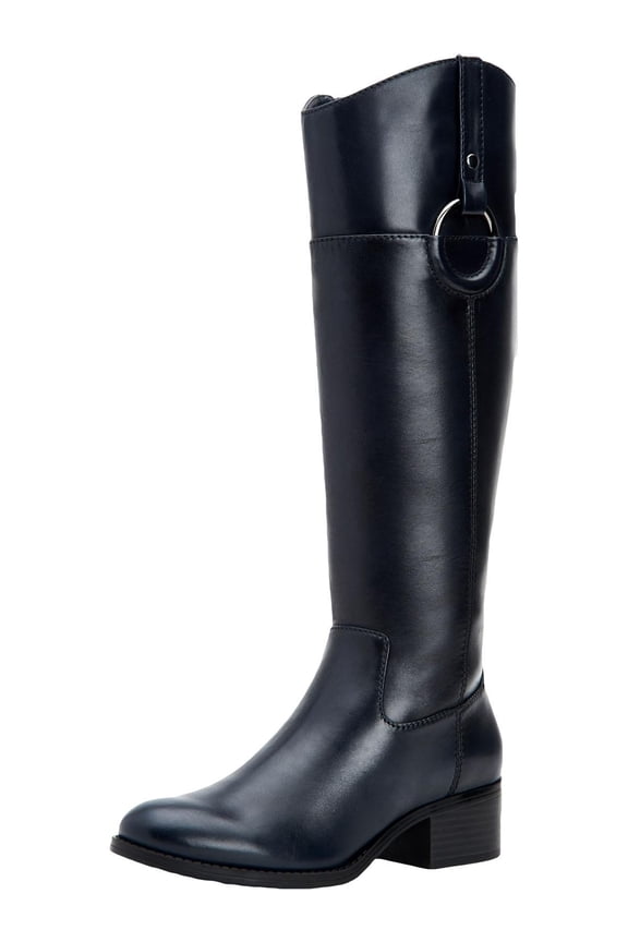 Womens Bexleyy Leather Knee-Hgh Riding Boots Black 7 Medium (B,M)