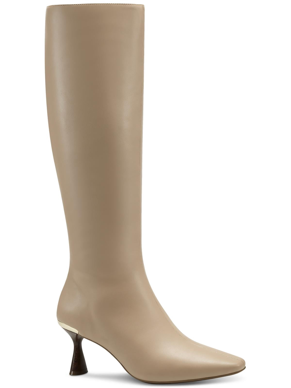 Alfani Women's Novaa Closed Toe Knee High Fashion Boots - Synthetic Upper, Side Zipper, Stylish Over-The-Knee Boots