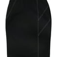 thumbnail image 1 of Alfani Womens Contrast Stitch Midi Skirt, Black, 0, 1 of 2