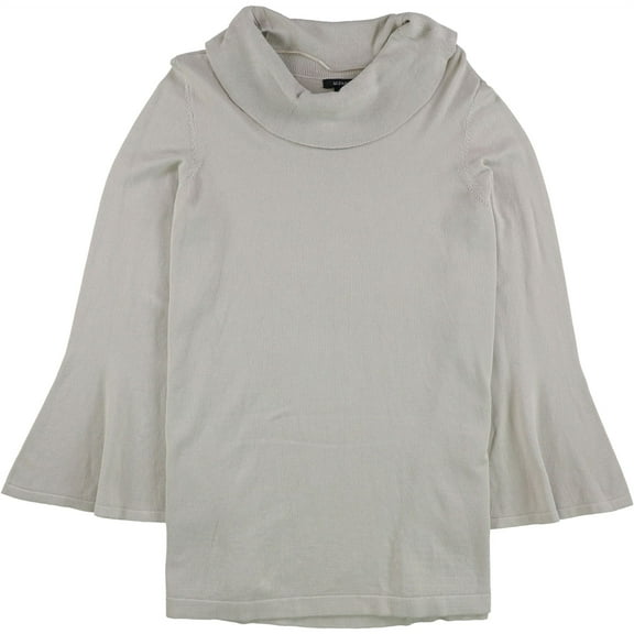 Alfani Womens Cowl Neck Pullover Sweater, Off-White, Large