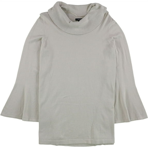 Alfani Womens Cowl Neck Pullover Sweater, Off-White, Large