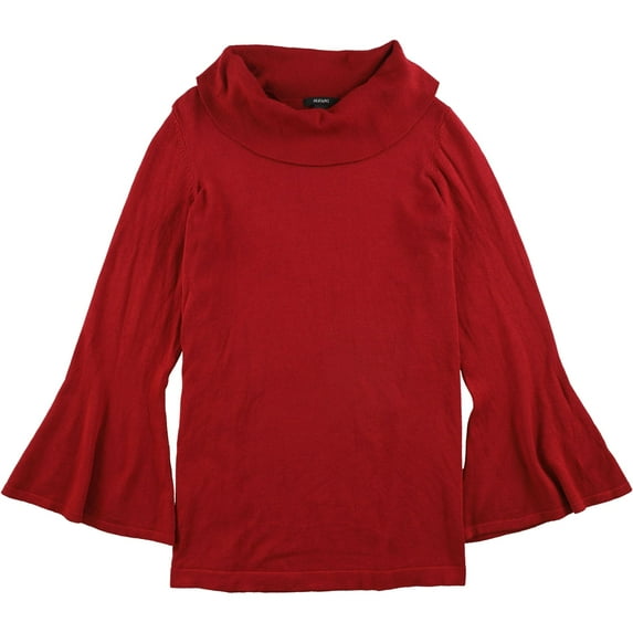 Alfani Womens Cowl Neck Pullover Sweater, Red, X-Small