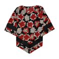 thumbnail image 1 of Alfani Womens Crochet Trim Pullover Blouse, Red, Medium, 1 of 2