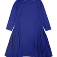 thumbnail image 1 of Alfani Womens Cutout Fit & Flare Dress, Blue, 4, 1 of 1