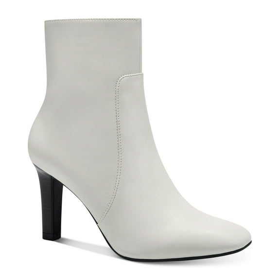 Alfani Womens Debra Dress Booties Ivory Smooth 6.5M