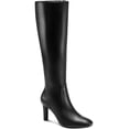 thumbnail image 1 of Alfani Womens Deidra  Pull On Leather Knee-High Boots, 1 of 2